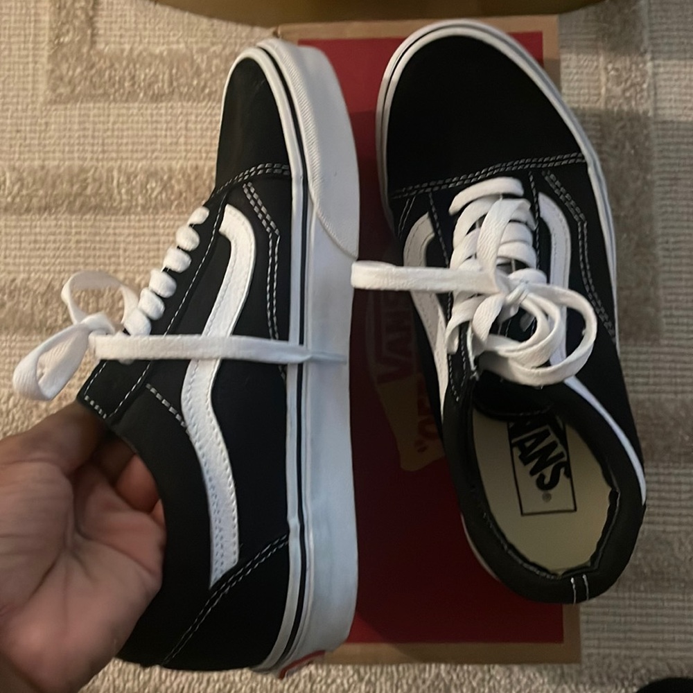 Vans canvas sneaker—worn once. No sign of wear. Brand new